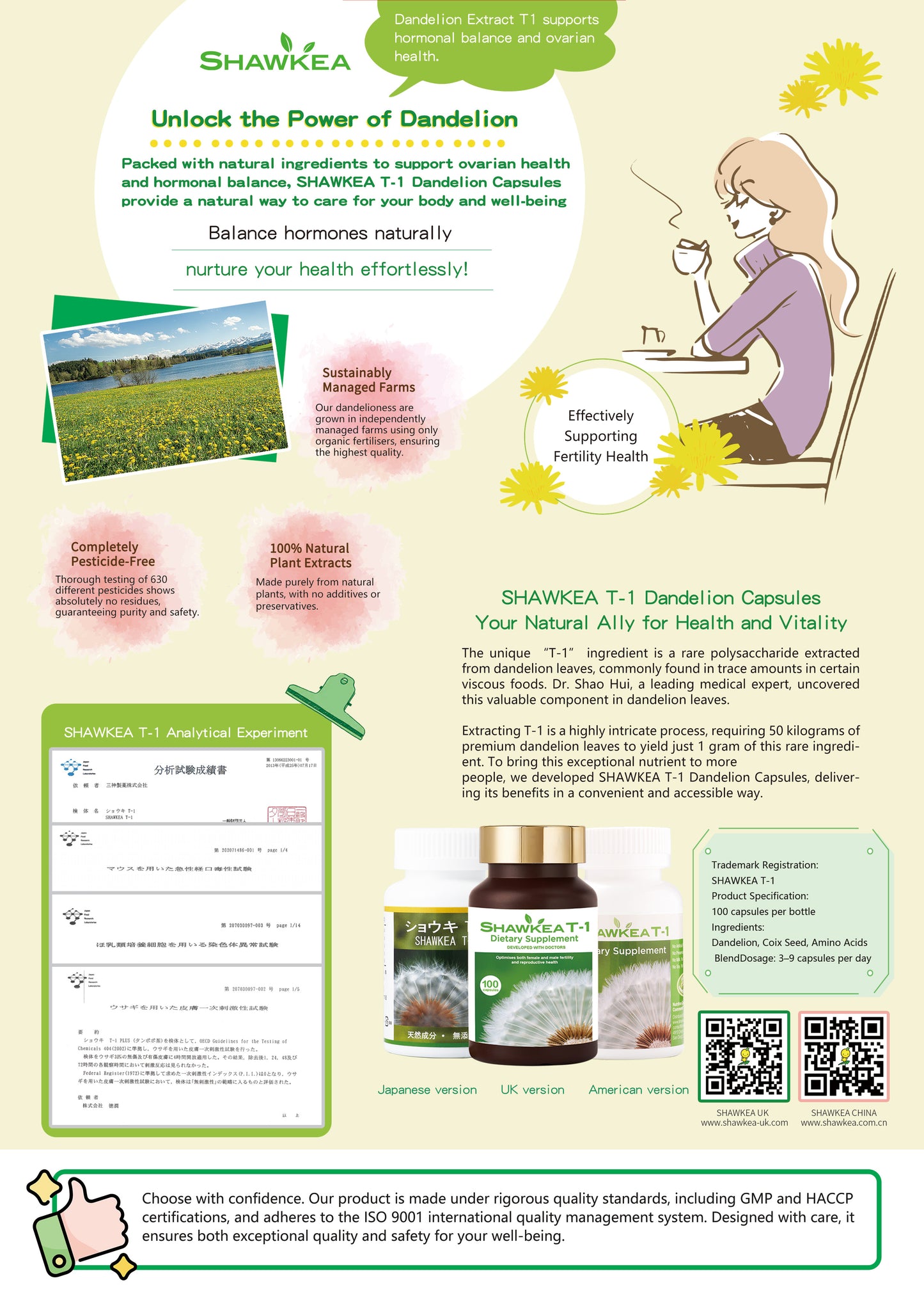 Shawkea dandelion leaf T-1(ショウキT-1・蒲公英T-1)