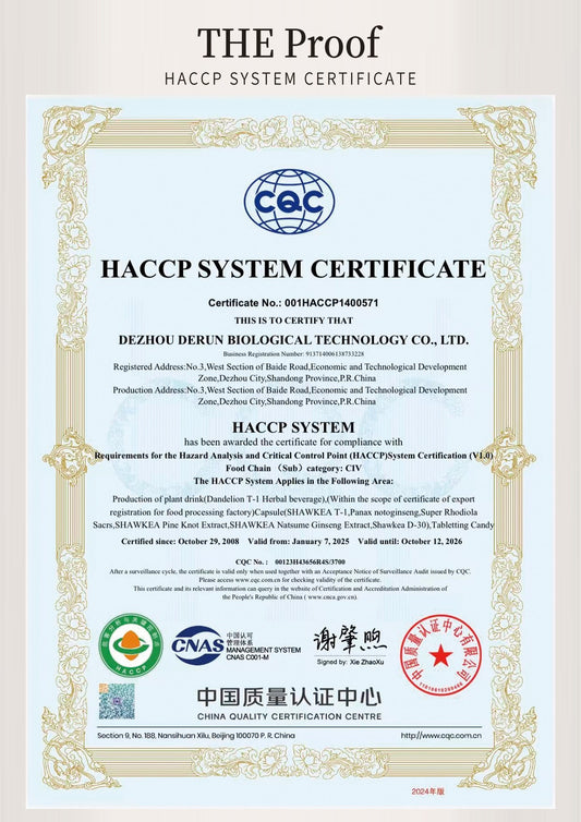 Food Safety & HACCP